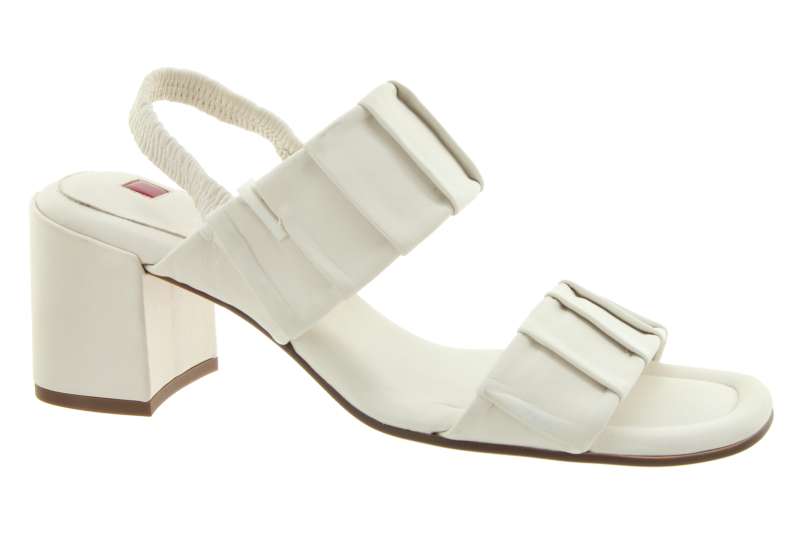 HÖGL Dámské kožené bílé sandálky na podpatku