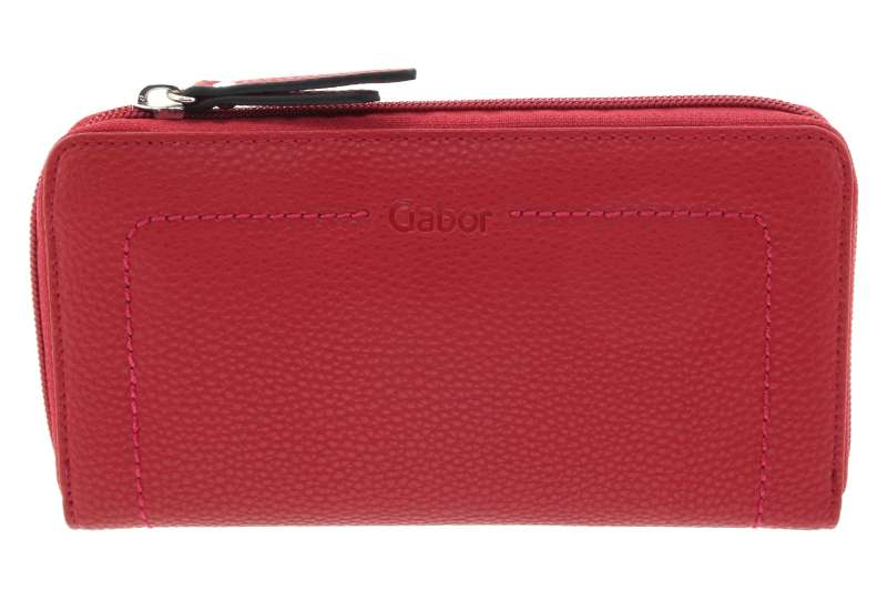 GABOR Dámská červená peněženka dlouhá na zip