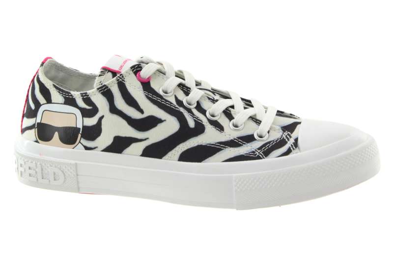 KARL LAGERFELD Dámské zebrované textilní tenisky