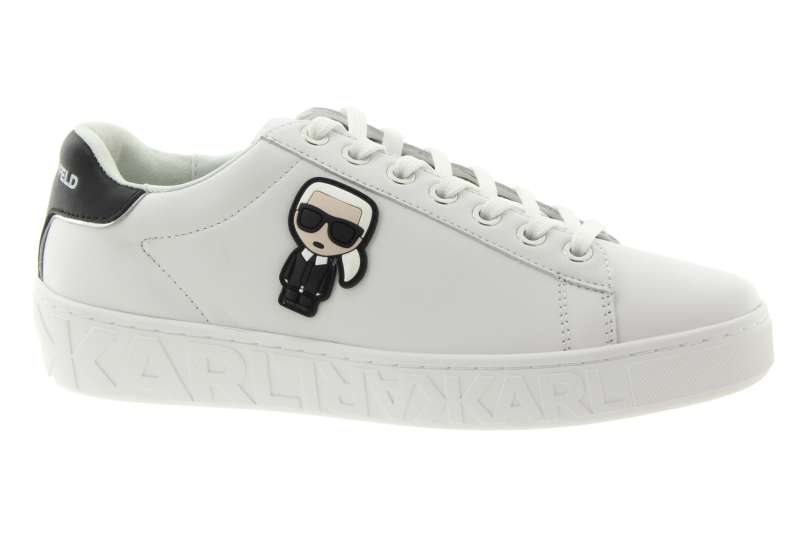 KARL LAGERFELD Dámské bílé kožené tenisky