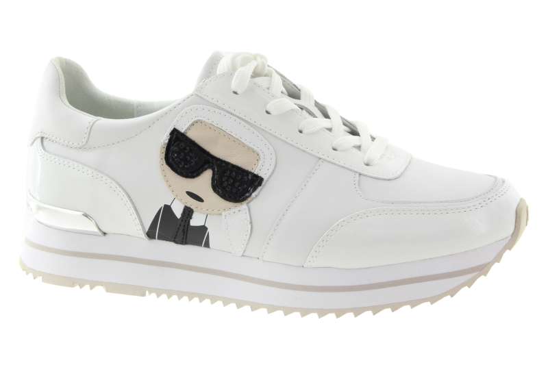 KARL LAGERFELD Dámské kožené bílé tenisky