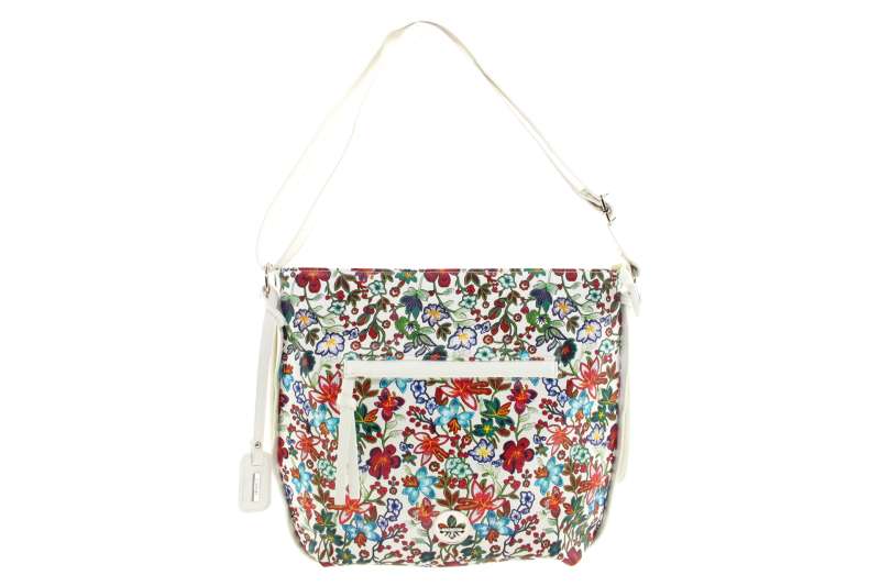 RIEKER Dámská bílo květinová kabelka