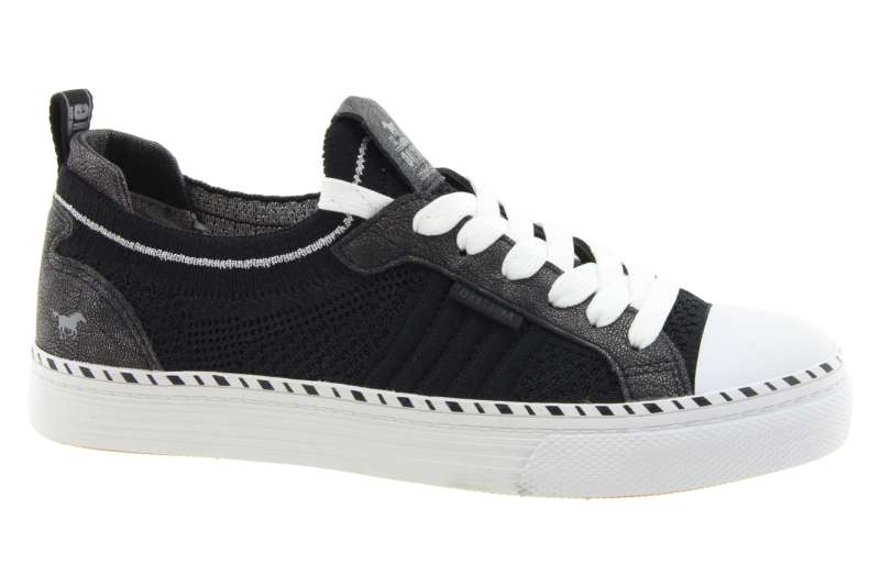 MUSTANG Dámské černé textilní tenisky