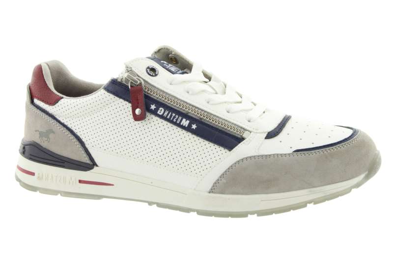 MUSTANG Pánské celoroční bílé tenisky