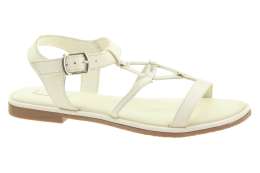 MEXX Dámské kožené bílé sandálky