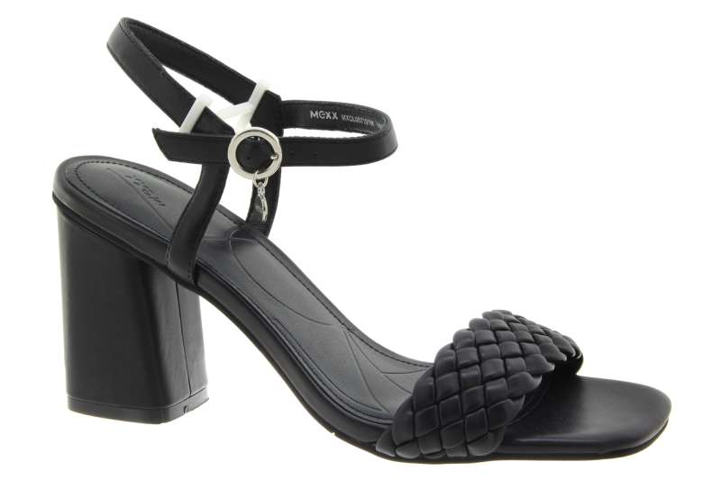 MEXX Dámské letní černé sandálky na podpatku