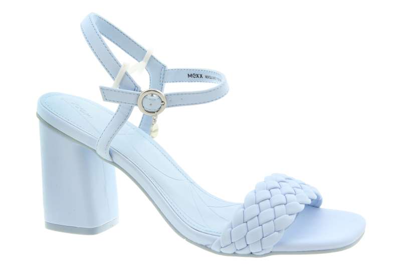 MEXX Dámské letní sandálky světle modré na podpatku