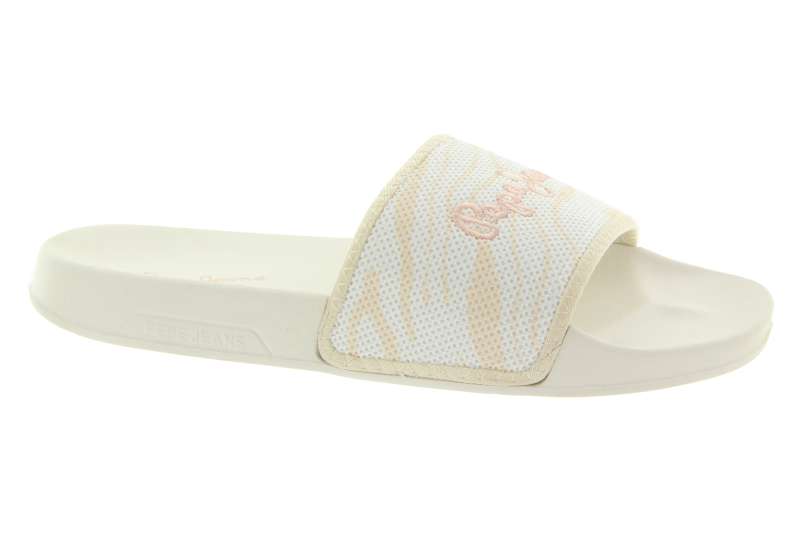 PEPE JEANS Dámské bílé pantofle