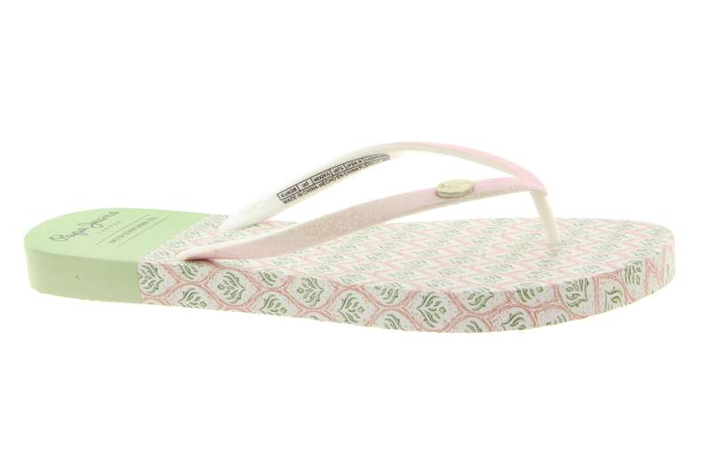 PEPE JEANS Dámské žabky zeleno růžové