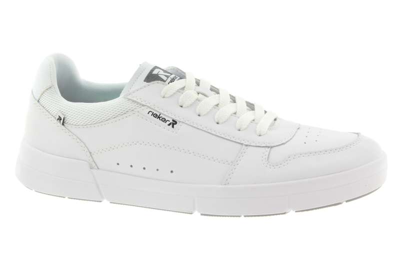 RIEKER REVOLUTION Pánské kožené bílé tenisky