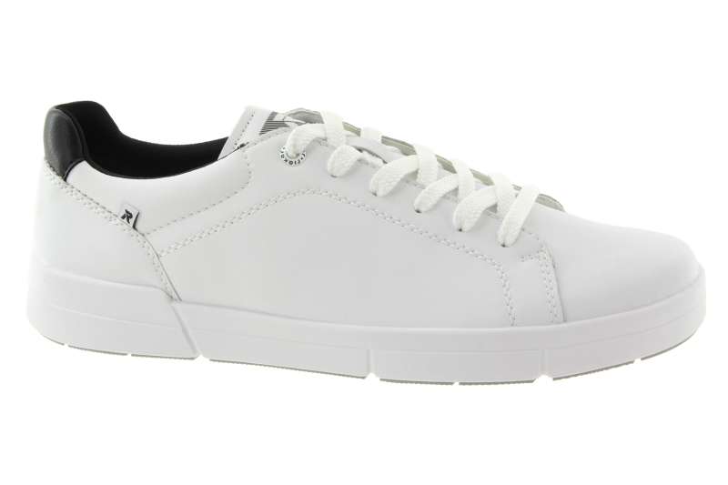RIEKER Pánské kožené celoroční bílé tenisky