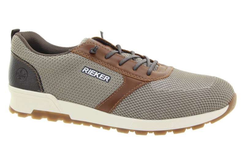 RIEKER Pánské textilní hnědé tenisky 