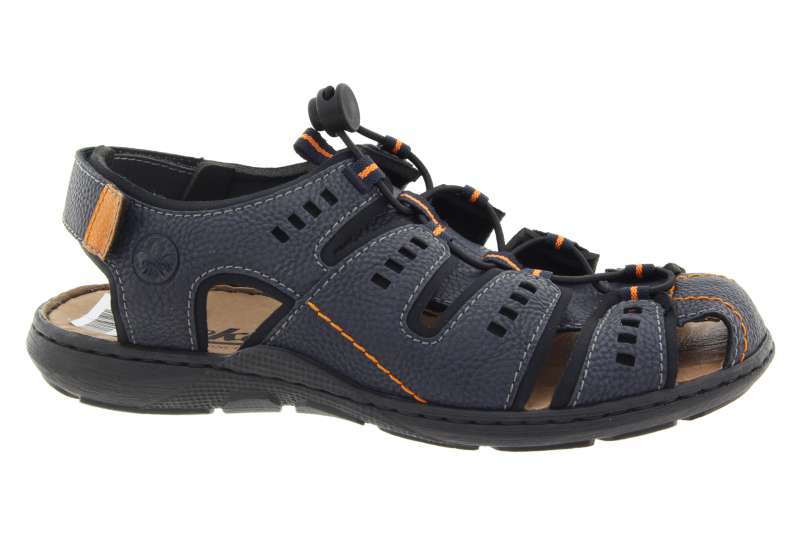 RIEKER Pánské tmavě modré sandály