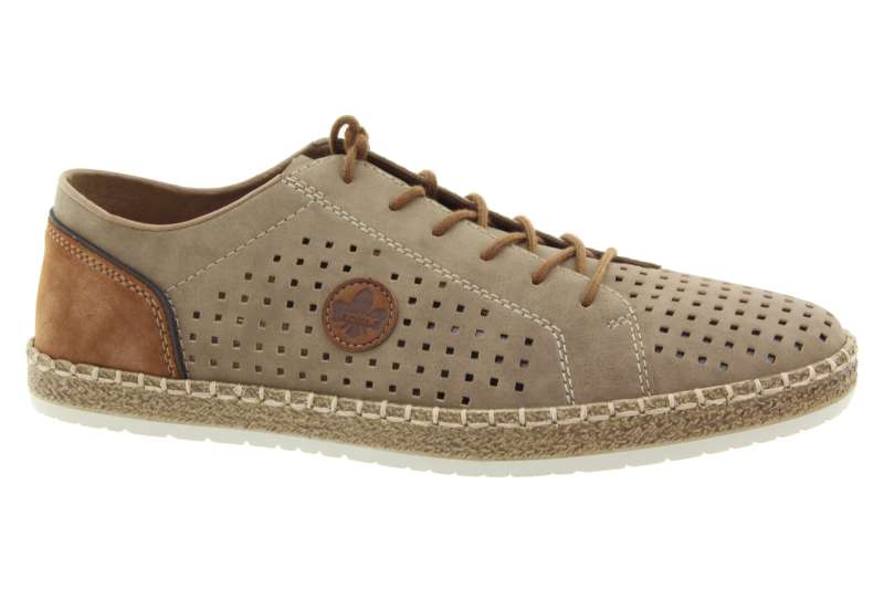 RIEKER Pánské letní hnědé polobotky