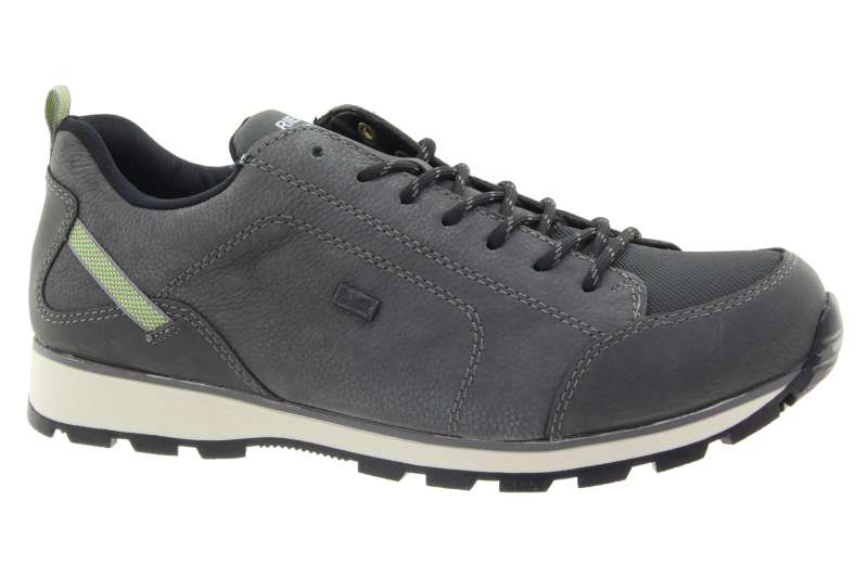 RIEKER Pánské kožené tenisky šedivé