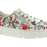 RIEKER Dámské bílo květinové tenisky