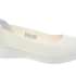 SKECHERS Dámské textilní bílé baleríny