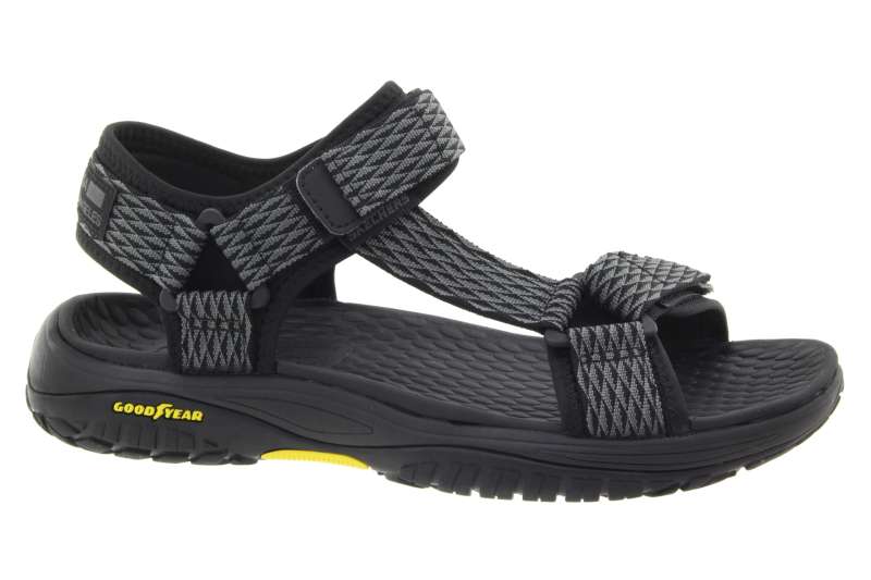 SKECHERS Pánské tmavě šedé sandály