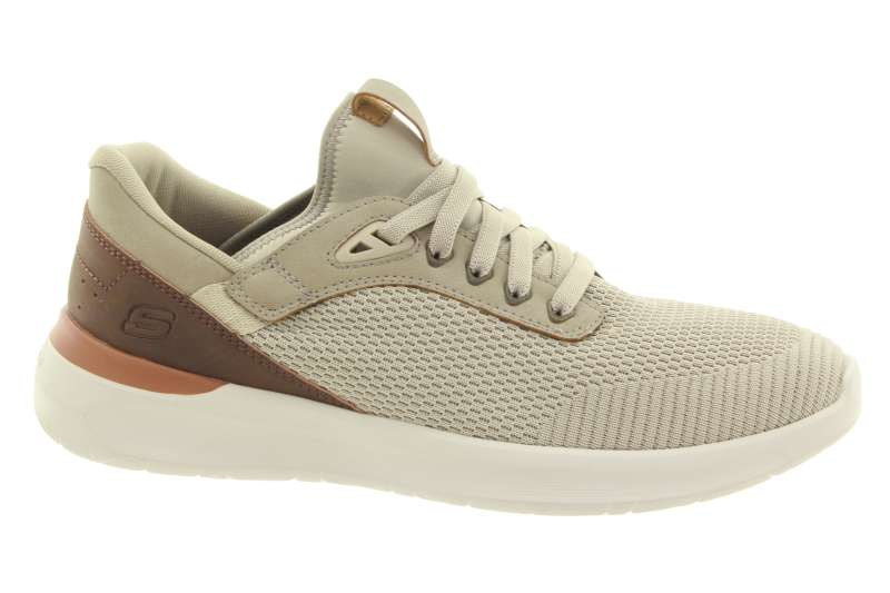 SKECHERS Pánské béžové textilní tenisky