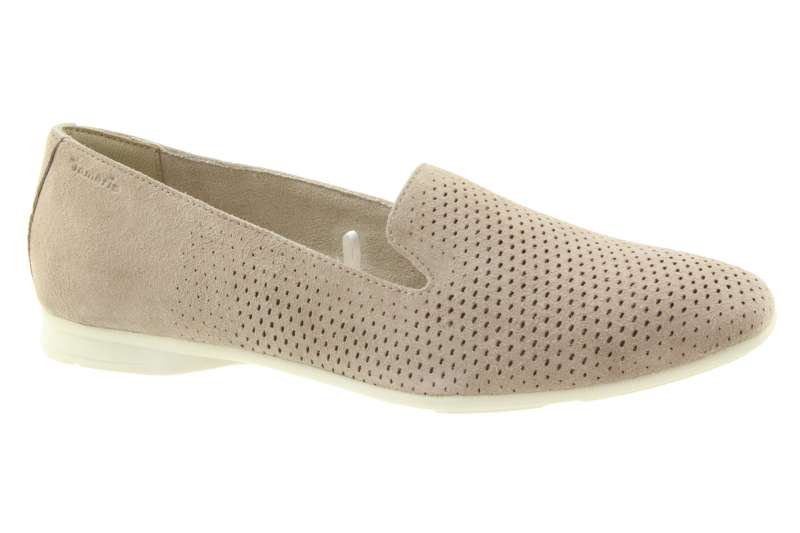 TAMARIS Dámské kožené béžové baleríny