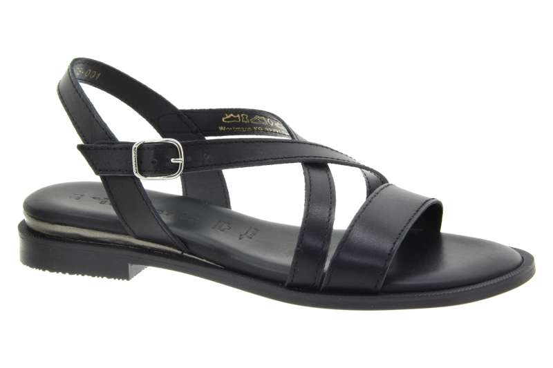 TAMARIS Dámské kožené černé sandály