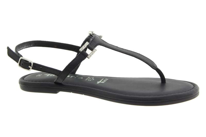 TAMARIS Dámské kožené černé sandály