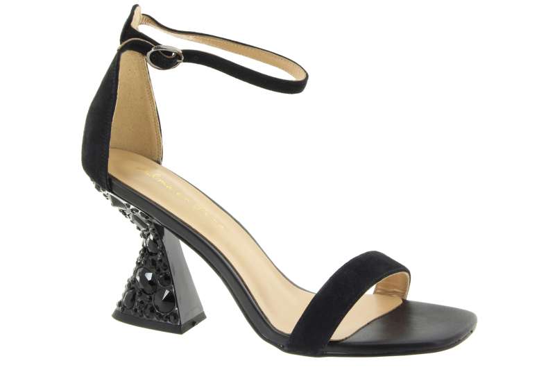 ALMA EN PENA Dámské kožené černé páskové