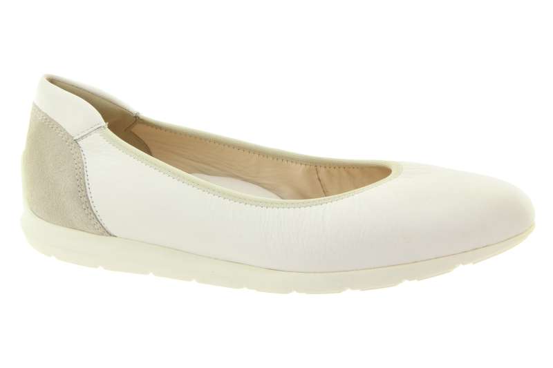 ARA Dámské kožené krémové baleríny