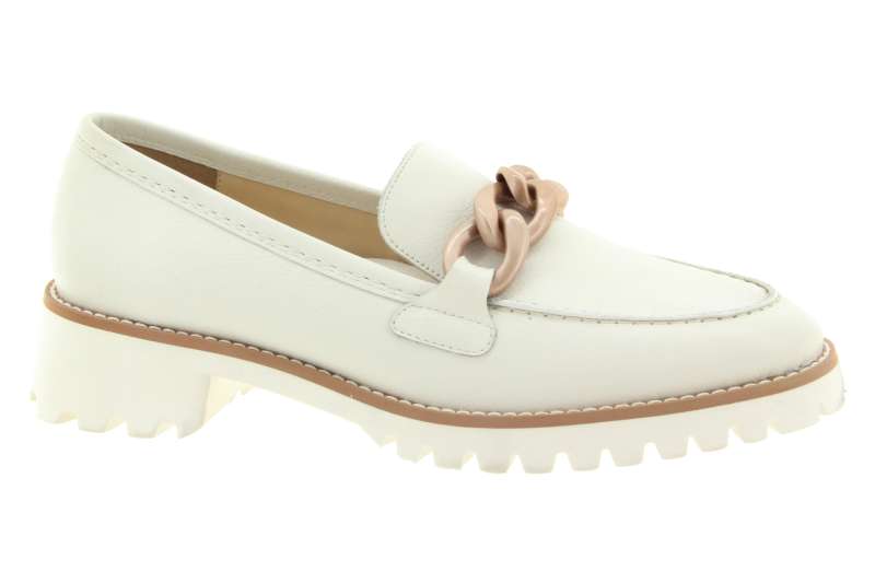 ARA Dámské kožené krémové mokasíny