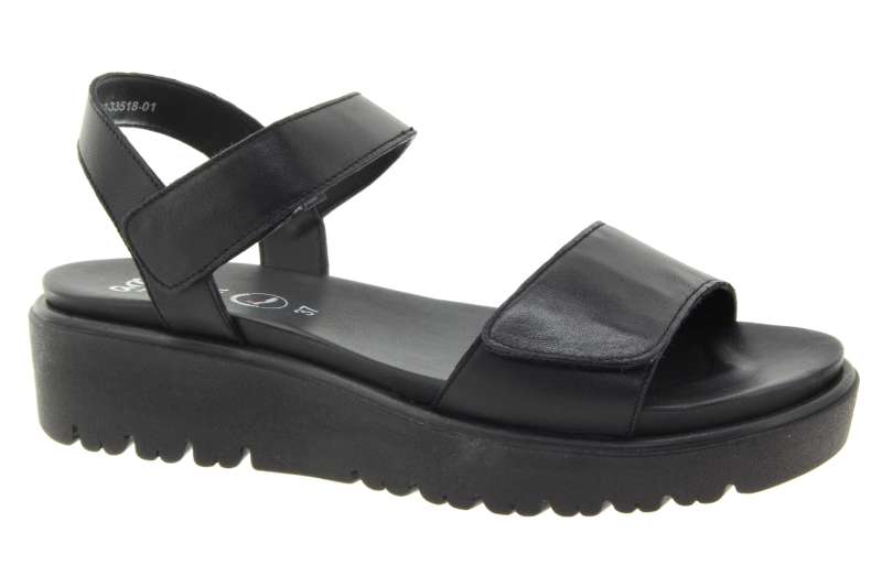 ARA Dámské kožené černé sandály