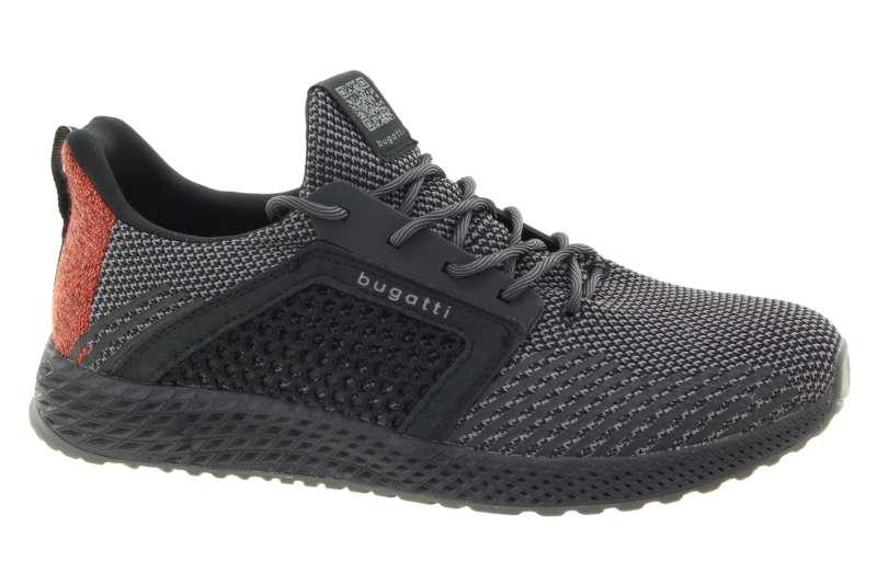 BUGATTI Pánské textilní černé tenisky
