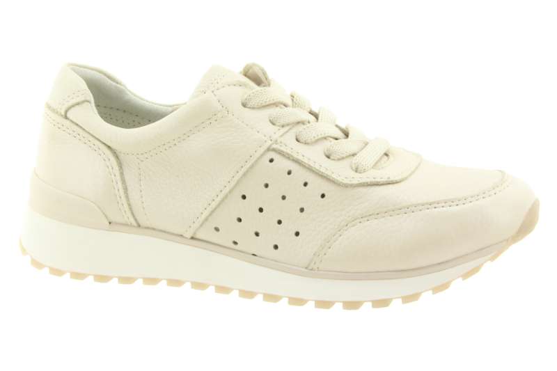 CAPRICE Dámské kožené krémové tenisky