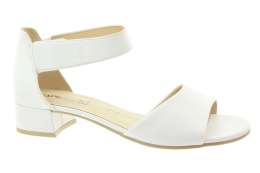 CAPRICE Dámské kožené bílé sandálky