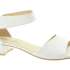CAPRICE Dámské kožené bílé sandálky