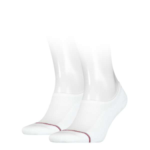 TOMMY HILFIGER Pánské bílé nízké ponožky 2 páry