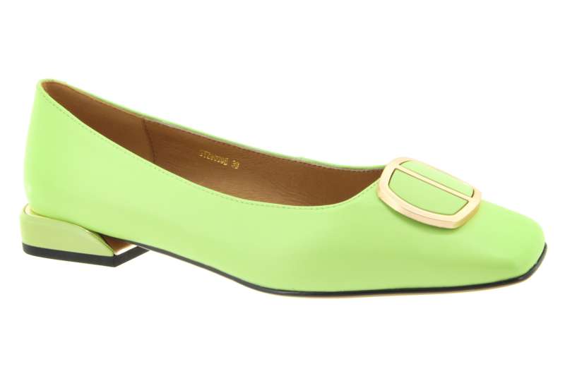 EPICA Dámské kožené zelené balerínky