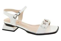 EPICA Dámské bílé kožené sandálky