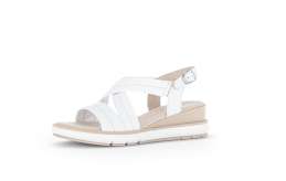 GABOR Dámské kožené bílé sandály