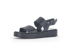 GABOR Dámské černé kožené sandály