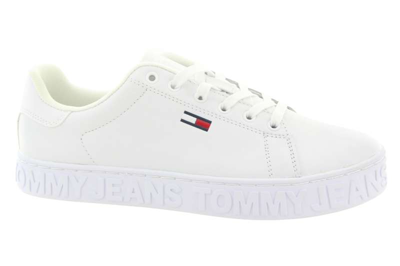 TOMMY HILFIGER Dámské bílé kožené tenisky