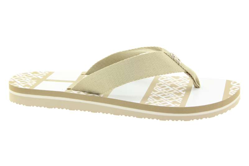 TOMMY HILFIGER Dámské béžové žabky