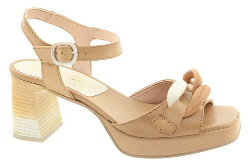 HISPANITAS Dámské kožené béžové sandály