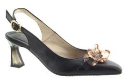 HISPANITAS Dámské kožené černé lodičky