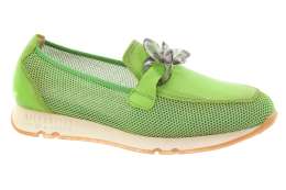 HISPANITAS Dámské kožené zelené mokasíny