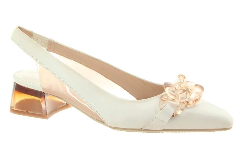 HISPANITAS Dámské kožené bílé lodičky