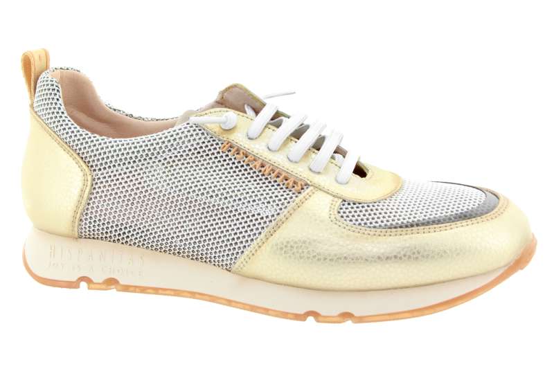HISPANITAS Dámské kožené platinové tenisky
