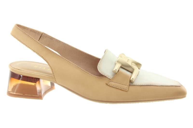 HISPANITAS Dámské kožené béžové baleríny