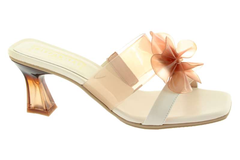 HISPANITAS Dámské krémové kožené pantofle