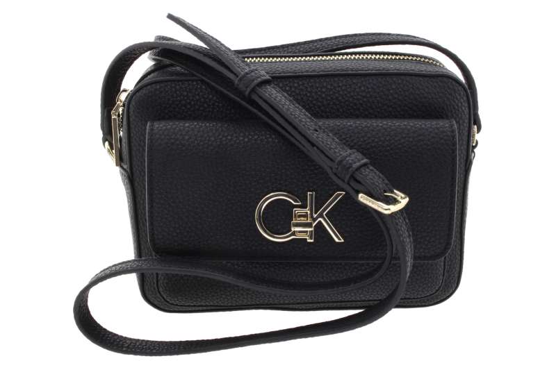 CALVIN KLEIN Dámský černý crossover se zlatými detaily