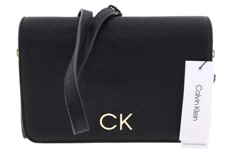 CALVIN KLEIN Dámský černý elegantní crossover se zlatými detaily